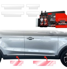 Dørbeskyttere MG ZS Classic 2019 - 2025 │ Beskyttelse Dørterskler PPF beskyttelsesfolie Gjennomsiktig BodyShield