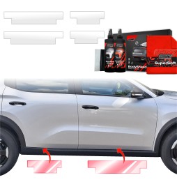 Dørbeskyttere Opel Frontera 2024 - 2025 │ Beskyttelse Dørterskler PPF beskyttelsesfolie Gjennomsiktig BodyShield