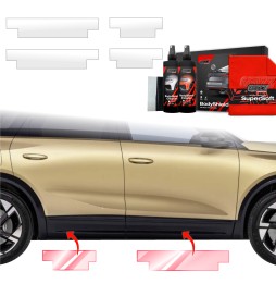 Dørbeskyttere Opel Grandland 2025 │ Beskyttelse Dørterskler PPF beskyttelsesfolie Gjennomsiktig BodyShield