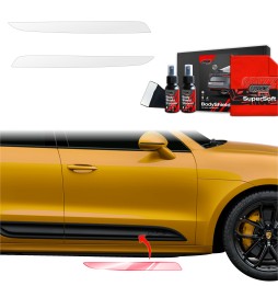Dørbeskyttere Porsche Macan GTS 2021 - 2024 │ Beskyttelse Dørterskler PPF beskyttelsesfolie Gjennomsiktig BodyShield