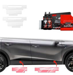 Dørbeskyttere Renault Symbioz 2024 - 2025 │ Beskyttelse Dørterskler PPF beskyttelsesfolie Gjennomsiktig BodyShield