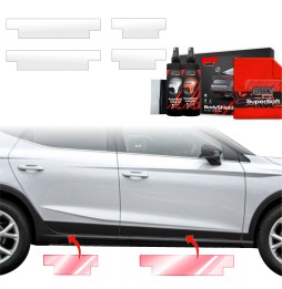 Dørbeskyttere Seat Arona 2021 - 2025 │ Beskyttelse Dørterskler PPF beskyttelsesfolie Gjennomsiktig BodyShield