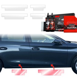 Dørbeskyttere Seat Leon 2024 - 2025 │ Beskyttelse Dørterskler PPF beskyttelsesfolie Gjennomsiktig BodyShield