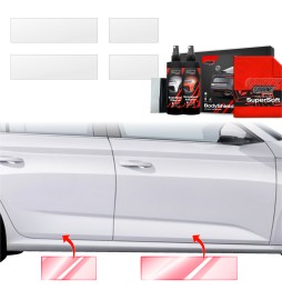 Dørbeskyttere Skoda Kamiq 2024 - 2025 │ Beskyttelse Dørterskler PPF beskyttelsesfolie Gjennomsiktig BodyShield
