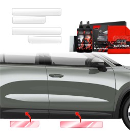 Dørbeskyttere Skoda Kodiaq II 2024 - 2025 │ Beskyttelse Dørterskler PPF beskyttelsesfolie Gjennomsiktig BodyShield