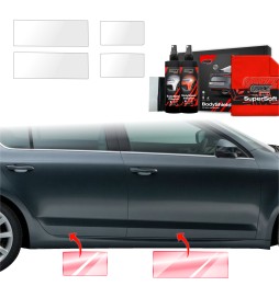 Dørbeskyttere Skoda Octavia III 2017 - 2020 │ Beskyttelse Dørterskler PPF beskyttelsesfolie Gjennomsiktig BodyShield