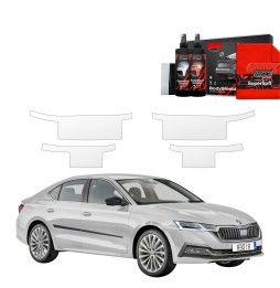 Dørbeskyttere Skoda Octavia IV 2019 - 2024 │ Beskyttelse Dørterskler PPF beskyttelsesfolie Gjennomsiktig BodyShield