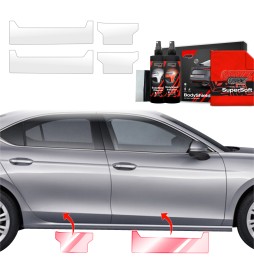Dørbeskyttere Skoda Superb IV 2024 - 2025 │ Beskyttelse Dørterskler PPF beskyttelsesfolie Gjennomsiktig BodyShield