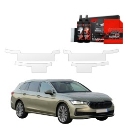 Dørbeskyttere Skoda Superb IV 2024 - 2025 │ Beskyttelse Dørterskler PPF beskyttelsesfolie Gjennomsiktig BodyShield