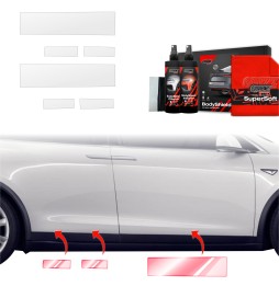 Dørbeskyttere Tesla Model X 2021 - 2025 │ Beskyttelse Dørterskler PPF beskyttelsesfolie Gjennomsiktig BodyShield