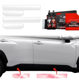 Dørbeskyttere Toyota Corolla Cross 2022 - 2025 │ Beskyttelse Dørterskler PPF beskyttelsesfolie Gjennomsiktig BodyShield