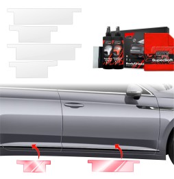 Dørbeskyttere VW Arteon 2024 - 2025 │ Beskyttelse Dørterskler PPF beskyttelsesfolie Gjennomsiktig BodyShield