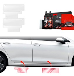 Dørbeskyttere VW Golf VIII 2024 - 2025 │ Beskyttelse Dørterskler PPF beskyttelsesfolie Gjennomsiktig BodyShield