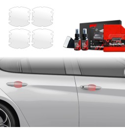 Dørhåndtakbeskyttere Alfa Romeo Giulia 2023 - 2025 │ PPF beskyttelsesfolie Gjennomsiktig BodyShield