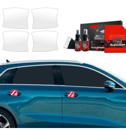 Dørhåndtakbeskyttere Audi A3 (8Y) 2020 - 2023 │ PPF beskyttelsesfolie Gjennomsiktig BodyShield