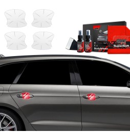 Dørhåndtakbeskyttere Audi A4 2019 - 2024 │ PPF beskyttelsesfolie Gjennomsiktig BodyShield