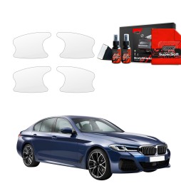 Dørhåndtakbeskyttere BMW 5 (G60) Sedan 2023 - 2025 │ PPF beskyttelsesfolie Gjennomsiktig BodyShield