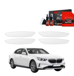 Dørhåndtakbeskyttere BMW 5 Sedan (G60) 520i 2024 - 2025 │ PPF beskyttelsesfolie Gjennomsiktig BodyShield