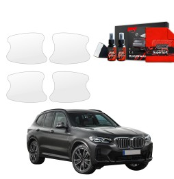 Dørhåndtakbeskyttere BMW X3 2021 - 2024 │ PPF beskyttelsesfolie Gjennomsiktig BodyShield