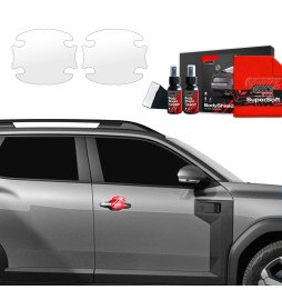 Dørhåndtakbeskyttere Dacia Duster III 2024 - 2025 │ PPF beskyttelsesfolie Gjennomsiktig BodyShield