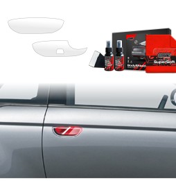 Dørhåndtakbeskyttere Fiat 500 2016 - 2025 │ PPF beskyttelsesfolie Gjennomsiktig BodyShield