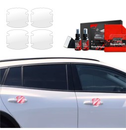 Dørhåndtakbeskyttere Ford Focus Active X Facelift 2021 - 2025 │ PPF beskyttelsesfolie Gjennomsiktig BodyShield