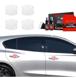 Dørhåndtakbeskyttere Ford Focus ST-Line X Facelift 2021 - 2025 │ PPF beskyttelsesfolie Gjennomsiktig BodyShield
