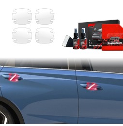 Dørhåndtakbeskyttere Hyundai Bayon 2024 - 2025 │ PPF beskyttelsesfolie Gjennomsiktig BodyShield