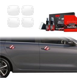 Dørhåndtakbeskyttere Hyundai i30 2020 - 2025 │ PPF beskyttelsesfolie Gjennomsiktig BodyShield