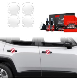 Dørhåndtakbeskyttere Jeep Renegade 2022 - 2025 │ PPF beskyttelsesfolie Gjennomsiktig BodyShield