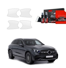 Dørhåndtakbeskyttere Mercedes GLC 220d 2022 - 2025 │ PPF beskyttelsesfolie Gjennomsiktig BodyShield