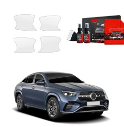 Dørhåndtakbeskyttere Mercedes GLE 450d 2023 - 2025 │ PPF beskyttelsesfolie Gjennomsiktig BodyShield