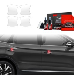 Dørhåndtakbeskyttere MG ZS Hybrid+ 2024 - 2025 │ PPF beskyttelsesfolie Gjennomsiktig BodyShield