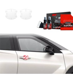 Dørhåndtakbeskyttere Nissan Juke Facelift 2024 - 2025 │ PPF beskyttelsesfolie Gjennomsiktig BodyShield