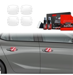 Dørhåndtakbeskyttere Opel Corsa 2023 - 2025 │ PPF beskyttelsesfolie Gjennomsiktig BodyShield