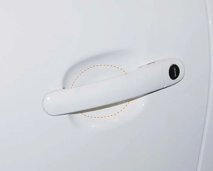 Dørhåndtakbeskyttere Paint Protection Film Door Handle Kit │ PPF Beskyttelsesfolie for dørhåndtak - sett 4 stk. – bilde 2