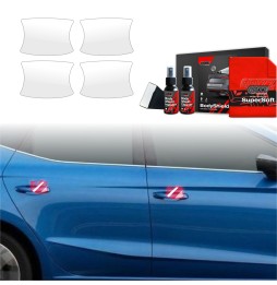 Dørhåndtakbeskyttere Seat Ibiza 2021 - 2025 │ PPF beskyttelsesfolie Gjennomsiktig BodyShield