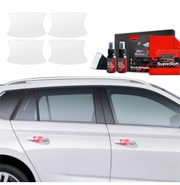 Dørhåndtakbeskyttere Skoda Kamiq 2024 - 2025 │ PPF beskyttelsesfolie Gjennomsiktig BodyShield