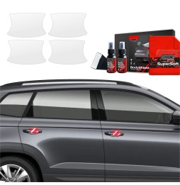 Dørhåndtakbeskyttere Skoda Karoq 2022 - 2025 │ PPF beskyttelsesfolie Gjennomsiktig BodyShield