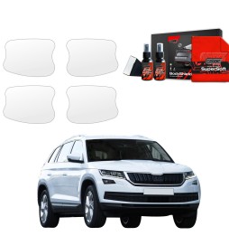 Dørhåndtakbeskyttere Skoda Kodiaq 2016 - 2023 │ PPF beskyttelsesfolie Gjennomsiktig BodyShield