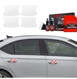 Dørhåndtakbeskyttere Skoda Octavia IV 2019 - 2025 │ PPF beskyttelsesfolie Gjennomsiktig BodyShield