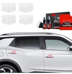 Dørhåndtakbeskyttere SsangYong Korando 2023 - 2025 │ PPF beskyttelsesfolie Gjennomsiktig BodyShield