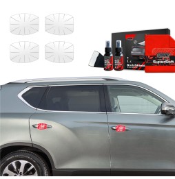 Dørhåndtakbeskyttere SsangYong Rexton 2023 - 2025 │ PPF beskyttelsesfolie Gjennomsiktig BodyShield