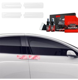 Dørhåndtakbeskyttere Tesla Model X 2021 - 2025 │ PPF beskyttelsesfolie Gjennomsiktig BodyShield