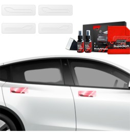 Dørhåndtakbeskyttere Tesla Model Y 2020 - 2024 │ PPF beskyttelsesfolie Gjennomsiktig BodyShield