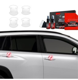 Dørhåndtakbeskyttere Toyota Corolla Cross 2022 - 2025 │ PPF beskyttelsesfolie Gjennomsiktig BodyShield