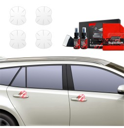 Dørhåndtakbeskyttere Toyota Corolla XII Facelift 2022 - 2025 │ PPF beskyttelsesfolie Gjennomsiktig BodyShield