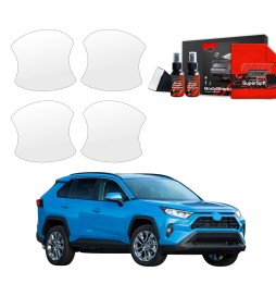 Dørhåndtakbeskyttere Toyota RAV4 HEV 2021 - 2025 │ PPF beskyttelsesfolie Gjennomsiktig BodyShield