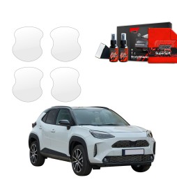 Dørhåndtakbeskyttere Toyota Yaris Cross 2021 - 2025 │ PPF beskyttelsesfolie Gjennomsiktig BodyShield