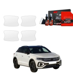 Dørhåndtakbeskyttere VW T-Roc 2021 - 2025 │ PPF beskyttelsesfolie Gjennomsiktig BodyShield